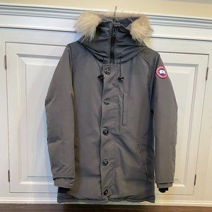 Canada Goose Chateau Parka Heritage Fur Hood Trim Graphite Medium